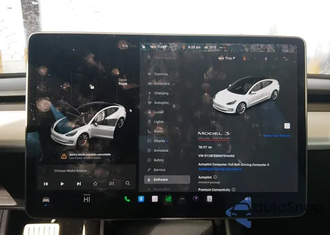 2019 Tesla Model 3 Long Range/Performance from USA, damaged, VIN 5YJ3E1EB9KF514450